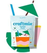 Craftmix Variety Pack, Makes 12 Drinks, Skinny Cocktail Mixers, Mocktails Non-Alcoholic Drinks - Made With Real Fruit - Vegan Low-Carb, Low-Sugar, Non-GMO, Dairy Free, Gluten Free, Easy to Mix