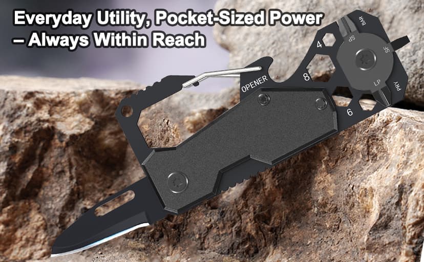 Mens Gifts Multi Pocket Knife - Unique Gift Ideas for Christmas Stocking Stuffers Birthday Valentines Fathers Day Anniversary, Novelty Folding EDC Knife for Xmas Secret Santa Gifts for Him Dad Husband