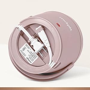 Crock-Pot 20-Ounce Electric Lunch Box, Portable Food Warmer, Blush Pink | Perfect for Travel, Car, On-the-Go | Spill-Free, Dishwasher-Safe