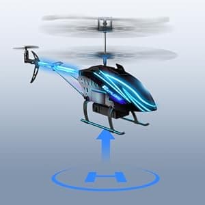 BUSSGO RC Helicopter, Remote Control Helicopter for Kids with 30Mins Flight(2 Batteries), 7+1 LED Light Modes, Altitude Hold, RC Toys for Boys Girls