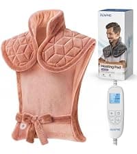 RENPHO Electric Heating Pad for Back Pain Relief, Birthday Gifts for Women Men Mom Dad Elderly, FSA Eligible Items Only List, Large Heat Pad for Neck and Shoulders, 24"x33", ETL Certified, Gray