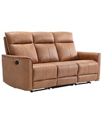 CANMOV Swivel Rocker Recliner, Glider Rocking Chair, Nursing Chairs Swivel Glider Recliners with Soft Backrest, Leathaire Manual Reclining Sofa for Living Room Bedroom Apartment, Brown