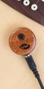 KNA NG-2 Portable Piezo Nylon String Classical Flamenco Guitar Pickup – Natural Acoustic Tone, Lightweight, Detachable, Onboard Volume Control, Passive No Battery Required, Easy Installation