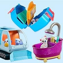 Crayola Scribble Scrubbies Glam Pack (4 Pets), Holiday for Kids, Washable Pet Care Toy, Coloring Animal Craft, Stocking Stuffer Toys for Girls & Boys, 3+