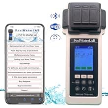 Digital Pool Water Tester Photometer – Accurate Water Analyzer for Pools, Spas & Hot Tubs – Tests 27 Parameters – Bluetooth/WiFi – App for pH, Chlorine, Alkalinity & More