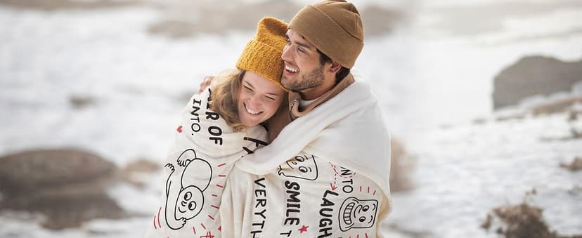 Craftique Birthday Gifts for Girlfriend Boyfriend- I Love You Blanket for Him Her- Romantic Girlfriend Gifts Anniversary, Funny Soft Blanket Gift for Him Her Husband Wife Fiance, 60”×50”