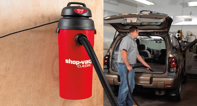 Shop-Vac 5 Gallon 5.5 Peak HP Wet/Dry Vacuum, Wall Mountable Compact Shop Vacuum with 18+7Ft Long Hose & Attachments, Ideal for Jobsite, Garage, Car & Workshop. 9522236