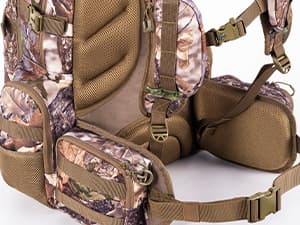 BLISSWILL Large Hunting Backpack with padded weapon for Bow Rifle Hunting Gear Accessories 40L(New leaf camouflage)