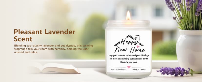 House Warming Gifts New Home Housewarming Gifts for Women Men Friend New Home Gift Ideas Cool New Homeowner Gift House Warming Apartment Party Decor Closing Presents for Home Buyers Scented Candle