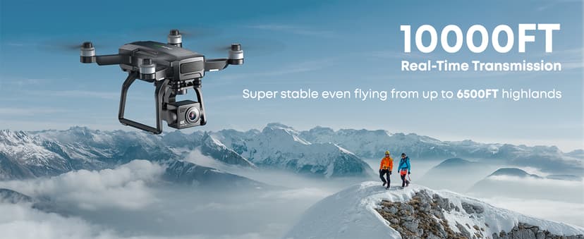 Bwine F7GB2 Pro Drones with Camera for Adults 4K UHD Aerial, 3-Axis Gimbal, 10000FT Control, 75 Mins Flight Time with 3 Batteries, GPS Follow, Waypoint, Orbit Fly, Auto Return, Beginner Mode