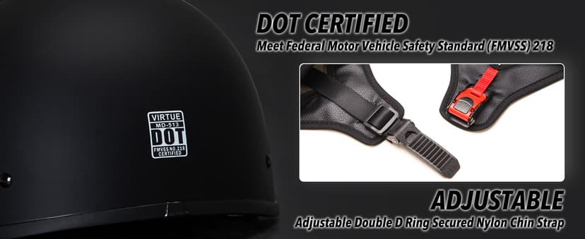 Cartman Cruiser Scooter Motorcycle Half Face Helmet,Matte Black Graphics, DOT Approved for Bike Scooter ATV UTV Chopper