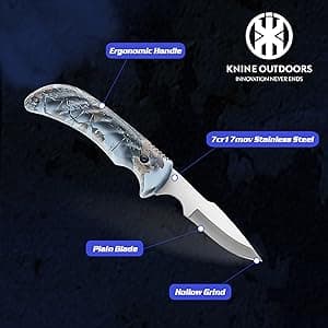Portable Butcher Game Processor Set, 12 Pieces KNINE OUTDOORS Hunting Deer Knife Set Field Dressing Kit B099QTQ98L