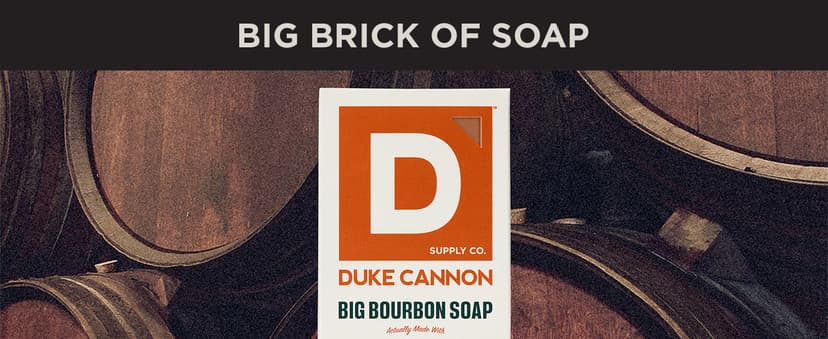 Duke Cannon Supply Co. Extra Large Bar Soap - Men's Natural Bar Soap With A Masculine Scent - Big American Bourbon Scented - All Skin Types - Hydrating Big Brick of Soap - Bourbon,10 oz B0DVMHBV8Q