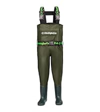 DaddyGoFish Chest Waders for Kids and Adults, Fishing and Hunting Waders with a Pocket and a Wader Hanger