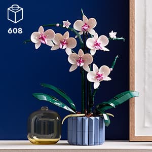 LEGO Botanicals Orchid - Artificial, Fake Indoor Flowers Building Set for Home, Kitchen, Desk Decoration, Adults Ages 18+ - Gift for Birthdays - 10311