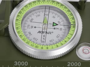 AOFAR AF-4074 Military Compass for Hiking,Lensatic Sighting Waterproof,Durable,Inclinometer for Camping,Boy Scount,Geology Activities Boating