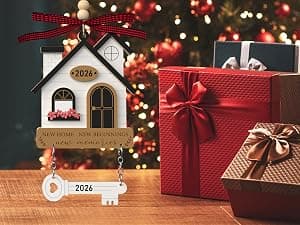 Housewarming Gifts for New Home - Housewarming Gift Presents for Women, Couple - New House New Beginning - Wooden Ornament House Warming Gifts New Home Ornament 2026 - New Home Owners Gift Ideas B0DNW6THX1