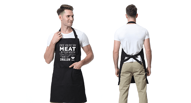 Miracu Funny Cooking Aprons for Men Husband - Christmas, Santa, Birthday Funny Male Gifts for Mens Best Friend, Gifts for Male Friends Guy Boyfriend Chef Man Him - Grilling Grill BBQ Apron w/Pockets