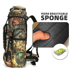 King'sGuard 70L Camping Hiking Backpack for Men Women Large Military Tactical Backpack Molle Rucksack Backpack for Outdoor
