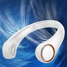 Portable Neck Fan, Hands Free Bladeless, 360° Cooling Personal Fan,Wearable Quiet Fan for Outdoor Indoor, Birthday Gifts for Men Women Mom Dad, 4000mAh Battery USB Rechargeable, 3-Speeds(Black)