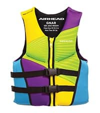 Airhead Wicked Kwik-Dry NeoLite Flex Life Jacket for Kids - USCG Approved Life Vest for Youth, Child & Infant, Watersports Vest for Boating, Tubing & Swimming, Hot Pink
