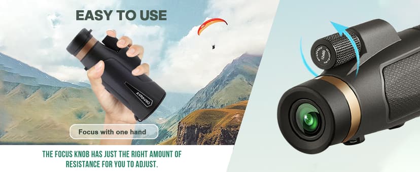 12x60 Monocular Telescope with Smartphone Holder & Upgraded Tripod, High Powered SMC & BAK4 Scope, Birthday Gifts for Men Dad Him Husband Teen, Gifts for Christmas, Outdoors Survival Hiking Gear