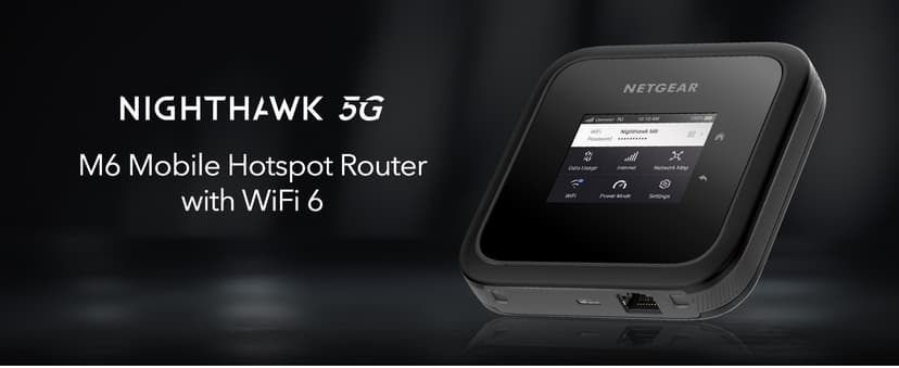NETGEAR Nighthawk M6 5G Mobile Hotspot, Router with Sim Card Slot, Modem, Portable WiFi Device for Travel, Unlocked with Verizon, AT&T, and T-Mobile, WiFi 6, 2.5Gbps (MR6150)