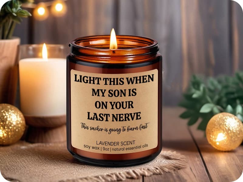 GSPY Scented Candle, Daughter in Law Gifts - Christmas, Birthday Gifts for Daughter in Law, Sons Girlfriend - DIL Present from Mother in Law - Funny Wedding, Bridal Shower Presents for Future New DIL