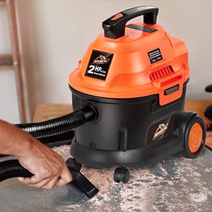 Armor All AA255W Wet/Dry Utility Vac 2.5 Gallon, 2.5-Gallon,120 Volts (AC), Orange/Black