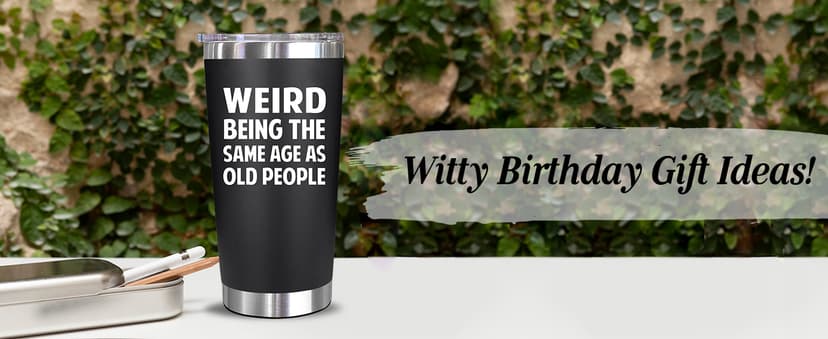 NewEleven Gifts For Men, Women - Funny Gag Gifts Ideas For Dad, Mom, Grandpa, Grandma, Husband, Wife, Uncle, Him - 40th 50th 60th 70th 80th Birthday Gifts For Men Women – 20 Oz Tumbler