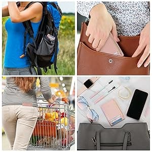 GH GOLD HORSE Slim RFID Blocking Card Holder Minimalist Leather Front Pocket Wallet for Women