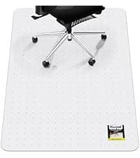 Kuyal Office Chair Mat for Carpet, 32x48 Clear Heavy Duty Computer Chair Mat, Under Desk Protector Carpeted Floors Mat, Easy Chair Movement,Ship Flat