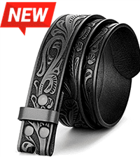 BELTROAD Braided Leather Belt for Men Casual Jeans Golf, Men's Leather Woven Alloy Buckle Hand Braided Belts Gift for Men