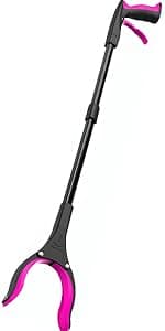 Grabber Reacher Tool - 32” Extra Long Foldable Gripper and Reaching Tool - Heavy Duty Pick Up Stick Grabbers for Seniors, Trash, Surgery Recovery Must Haves Gifts (Blue)