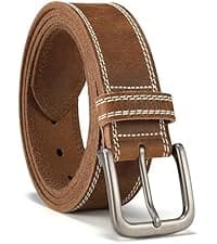 CHAOREN Full Grain Leather Belt for Men, Work Belts for Men Heavy Duty, Daily Wear for Jeans Pants