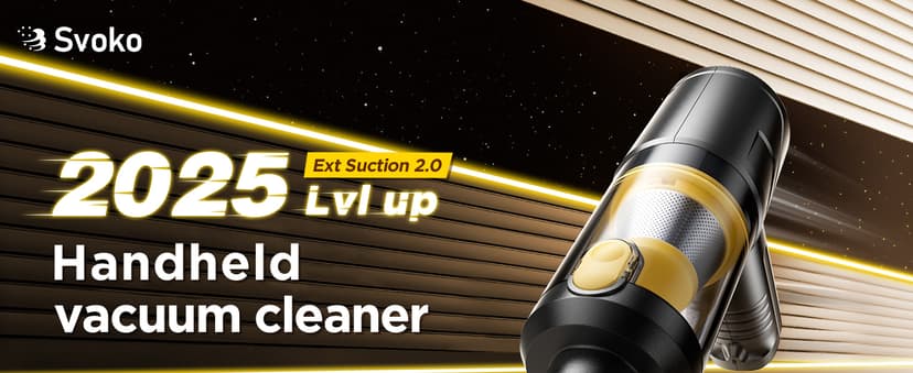 Handheld Vacuum Cleaner 21000Pa Suction with Brushless Motor, 4-in-1 Portable Mini Car Vacuum with 2 Suction Modes, Cordless Vacuum with LED Light, Type-C Charge for Car, Office Desk, Keyboards