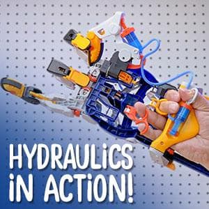 Thames & Kosmos Mega Cyborg Hand STEM Experiment Kit | Build Your Own GIANT Hydraulic Amazing Gripping Capabilities Adjustable for Different Sizes Learn Pneumatic Systems B085LRW4VR