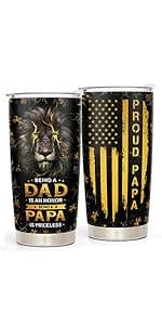 Bonus Dad Gifts - Step Dad Gifts From Daughter, Son, Kids - 20 Oz Tumbler & Keychain Funny Stepdad Gift - Christmas Father Day, Birthday Gift For Stepdad - Best Bonus Father Travel Coffee Mug