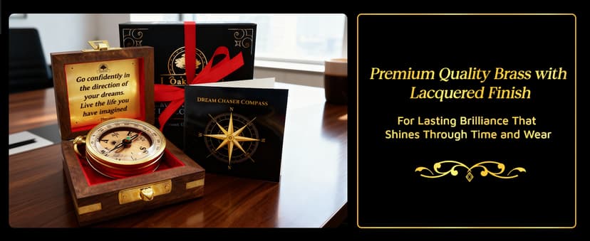 The Dream Chaser Compass - Go Confidently -2026 Unique Graduation Gifts for Him, College, High School, Cool Birthday Gift Idea for Son, Boys, Motivational Greeting Card Included B0BXJFBHX5