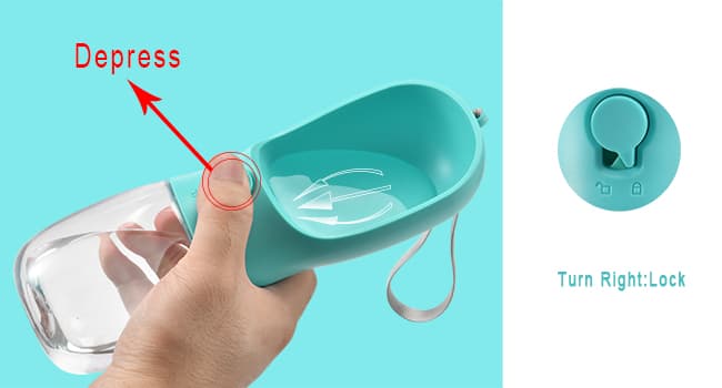 Feeding & Hydration | Travel Water Bowl | Portable Pet Dispenser | Dog Gifts | Puppy Essentials | for Hiking Camping Beach Cibaabo Dog Water Bottle Portable with Food Container & Filter for Travel B09F5ZYV7M