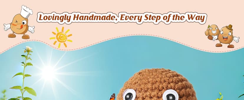 I Love You Gifts, Romantic & Naughty Crochet Potato for Him Her, Husband Boyfriend bf Gift from Wife Girlfriend gf, Best for Lover's Birthday, Christmas, Valentine's, Anniversary