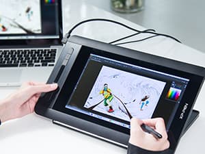 XP-PEN Artist12 11.6 Inch FHD Drawing Monitor Pen Display Graphic Monitor with PN06 Battery-Free Multi-Function Pen Holder and Glove 8192 Pressure Sensitivity