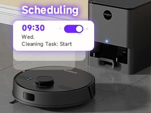 MONSGA Robot Vacuum and Mop Combo, 6000Pa Robotic Vacuum with 3.5L Self Emptying Station, Lidar Navigation Robot Vacuum Cleaner, 180mins Runtime, APP/Remote/Voice Control, for Hard Floors and Carpets