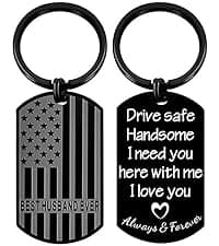 Gifts for husband Boyfriend I Love You Gifts for Him Her Wife Girlfriend Mens Stocking Stuffers, Gift Box, Engraved Keyring Boyfriend Keychain Husband Anniversary Christmas Valentines Birthday Gifts B0DSS766P4