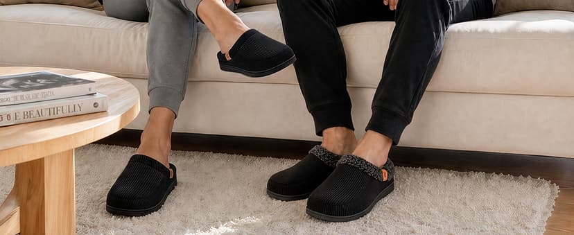 Birthday Gifts, Soft, Slip-on, Supportive, Breathable, Machine-Washable, Indoor Outdoor VeraCosy Men's Memory Foam Slippers Comfy Durable Moccasin House Shoes B0CLGK9159