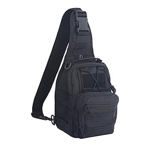 FAMI Outdoor Tactical Bag Backpack, Military Sport Bag Pack Sling Shoulder Backpack Tactical Satchel for Every Day Carry (CP)