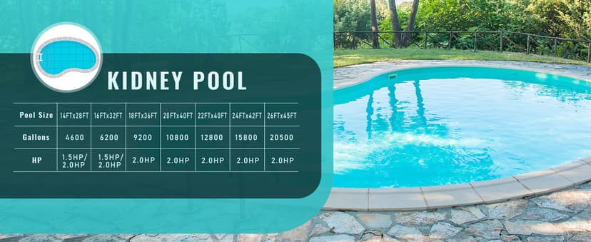 Pool Pump Above Ground/Inground, 2 HP 6900GPH Powerful Selfpriming Pool Pumps for 15,000-31,000 Gallons Pools, Dual Voltage Swimming Pool Pump with Strainer Basket & Drain Plug (2.0HP)