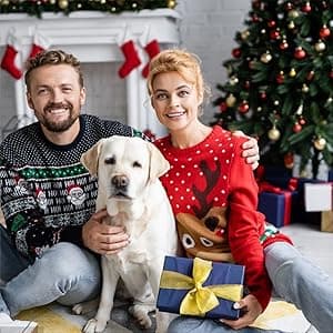 Alotozo Dog Dad Gifts for Men - Christmas Gifts from Dogs to Daddy - Drive Safe Dad Keychain - From Puppy to Daddy Stocking Stuffer - Dog Lover Gift for Father