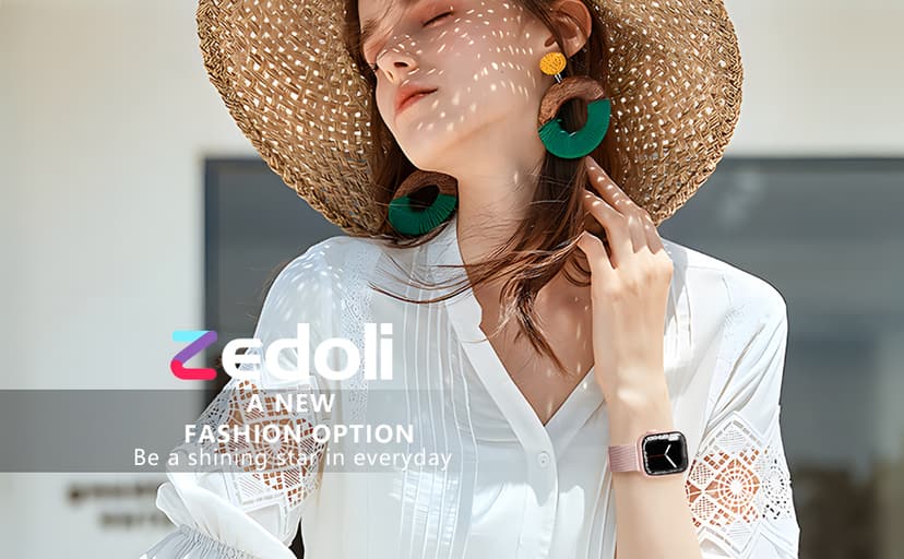 Zedoli Metal Band Compatible with Apple Watch Band 40mm 38mm 41mm 45mm 44mm 42mm 46mm for Women Men, Stainless Steel Milanese Mesh Loop Magnetic Wristbands for iWatch Series 11 10 9 8 7 6 5 4 3 2 1 SE