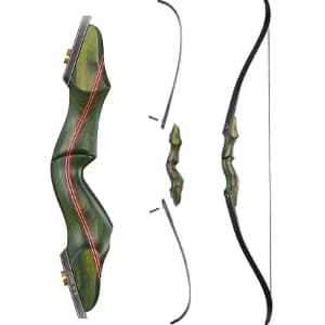 Archery 60" Recurve Bow and Arrow Set for Adults, 30-50lbs Right Hand Wooden Hunting Bow for Outdoor, Hunting and Practice, Standard Target Archery Beginner Recurve Bow and Arrows Kit